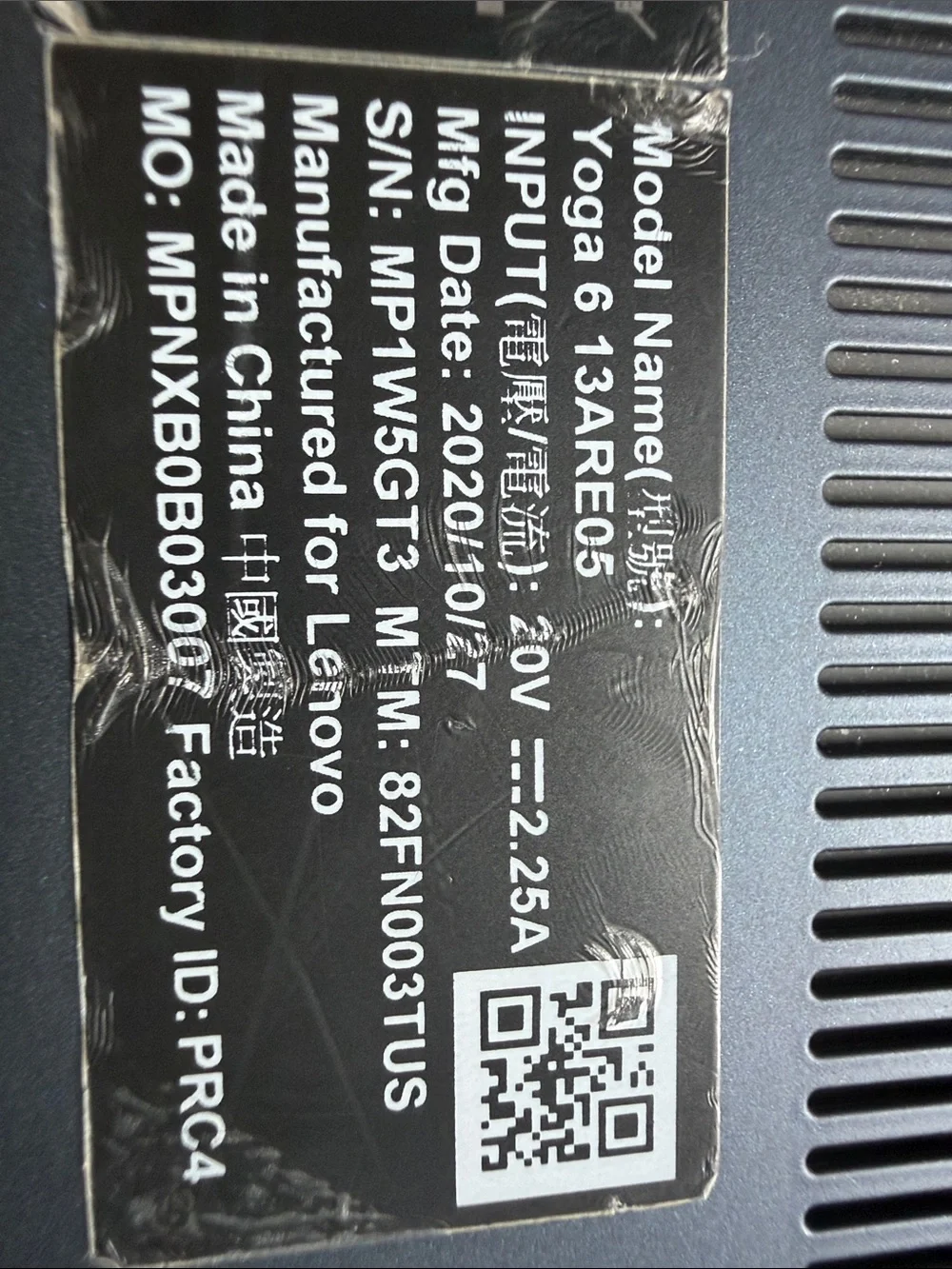 Lenovo Gray Fabric Convertible Laptop - Textured Gray/blue.Finish